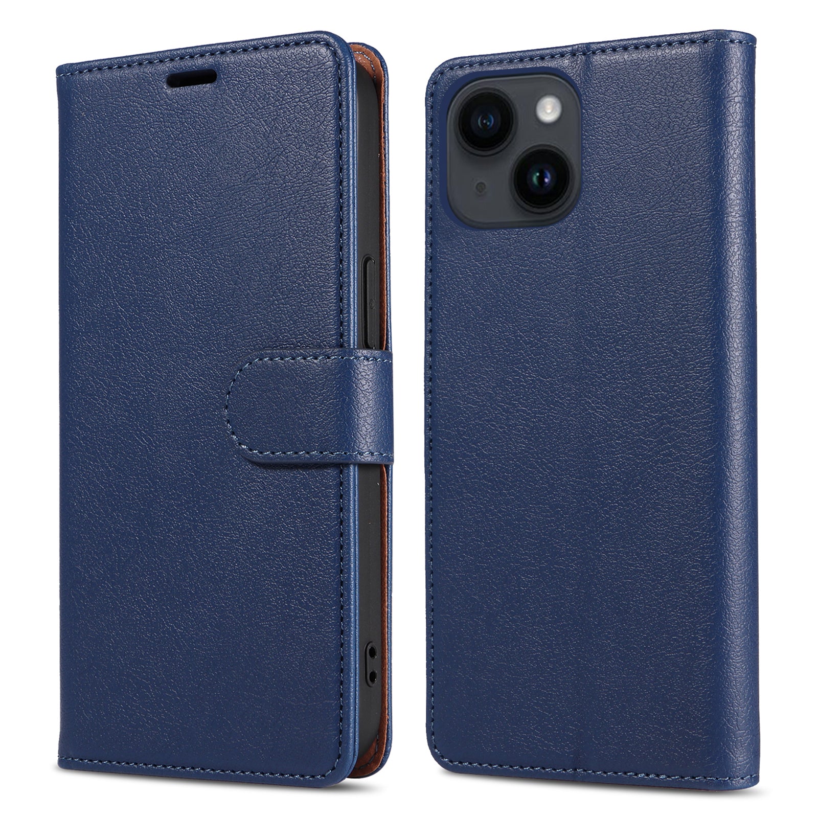 PU Leather Phone Case for iPhone 14 Plus Magnetic Closure Wallet RFID Blocking Stand Phone Cover PU Leather Phone Case for iPhone 14 Plus Magnetic Closure Wallet RFID Blocking Stand Phone Cover